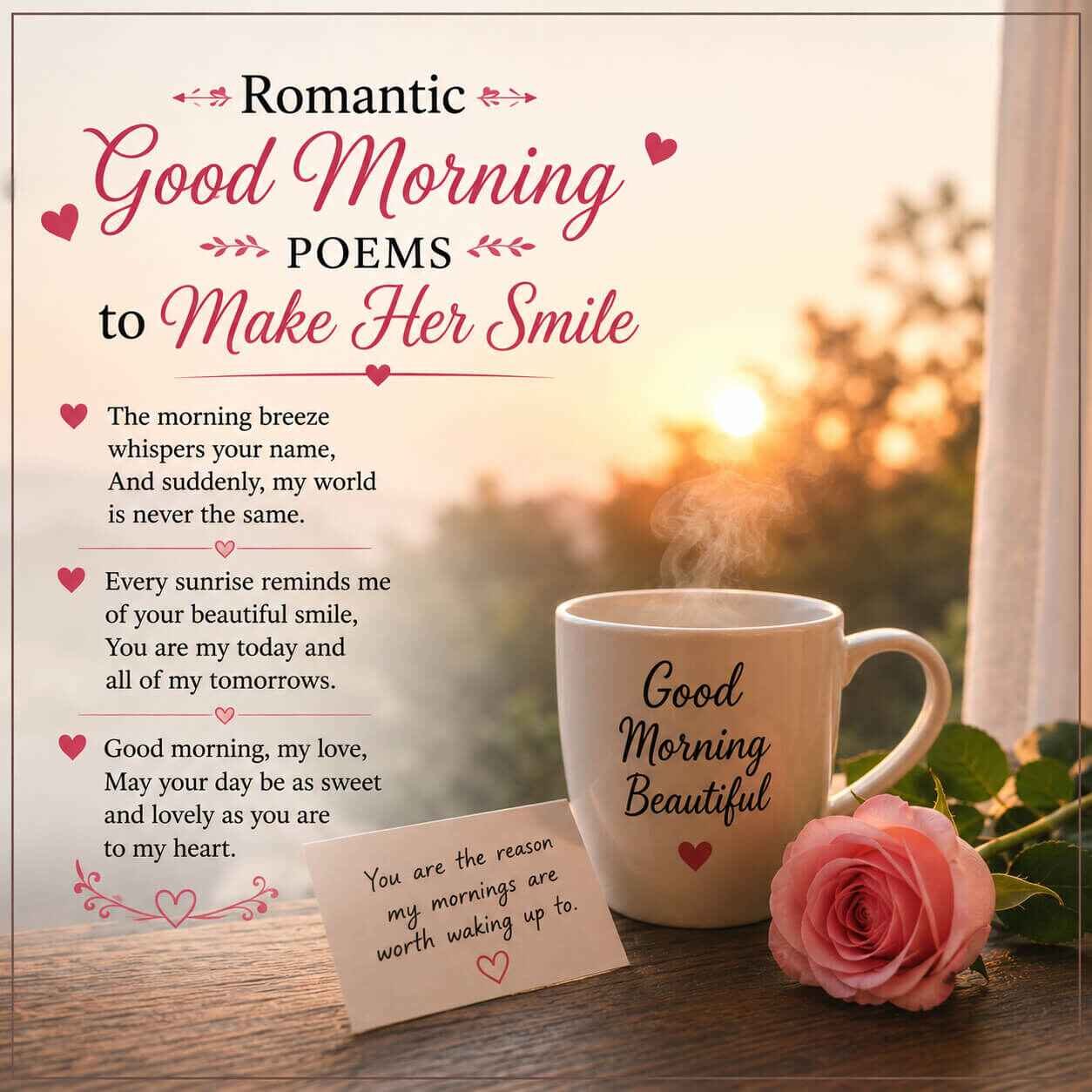 Romantic Good Morning Poems to Make Her Smile