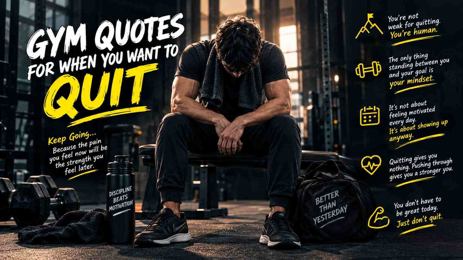 Gym Quotes for When You Want to Quit
