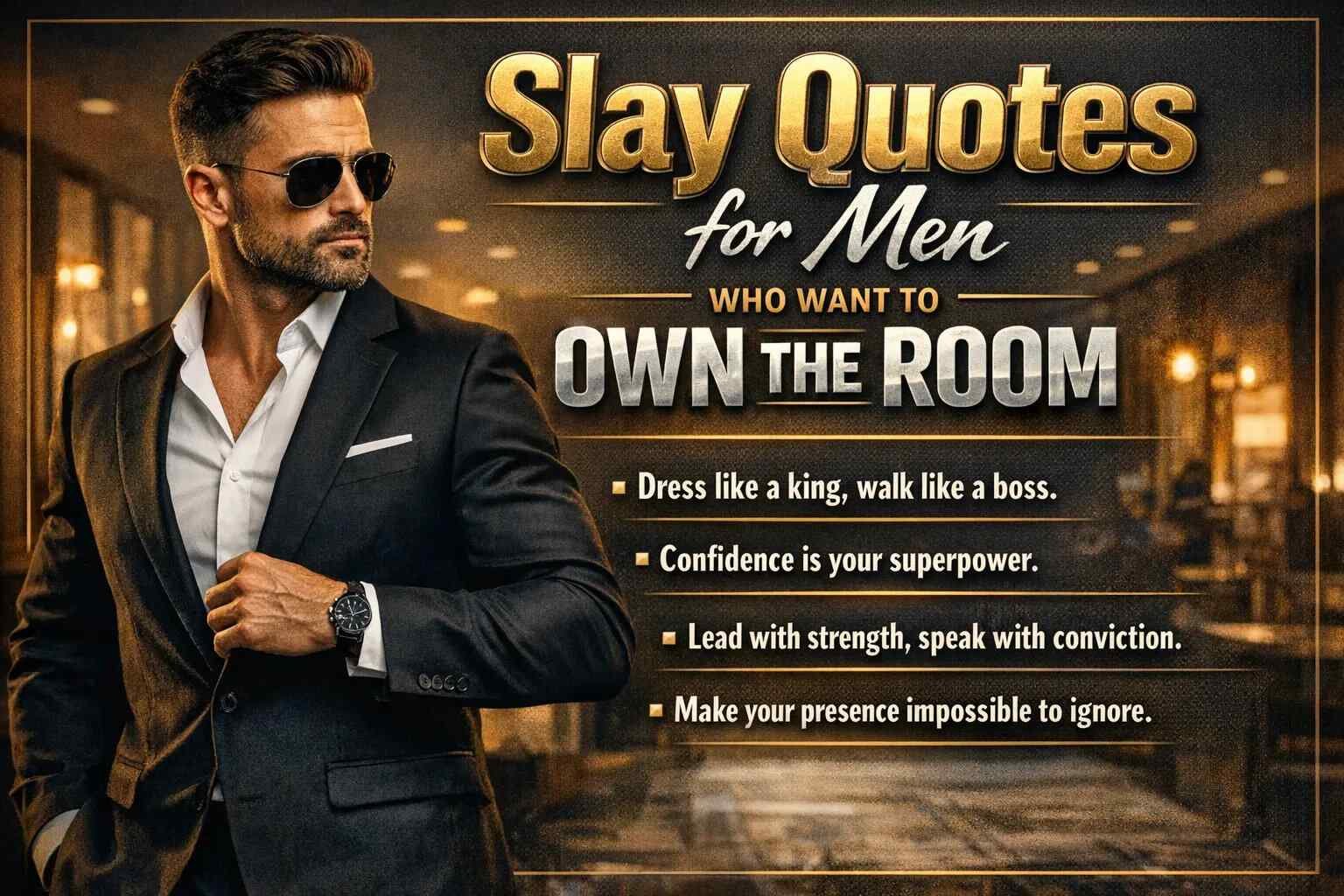 Slay Quotes for Men Who Want to Own the Room