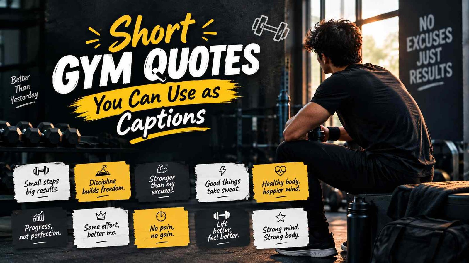 Short Gym Quotes You Can Use as Captions
