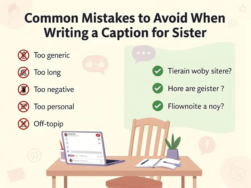 Common Mistakes to Avoid When Writing a Caption for Sister