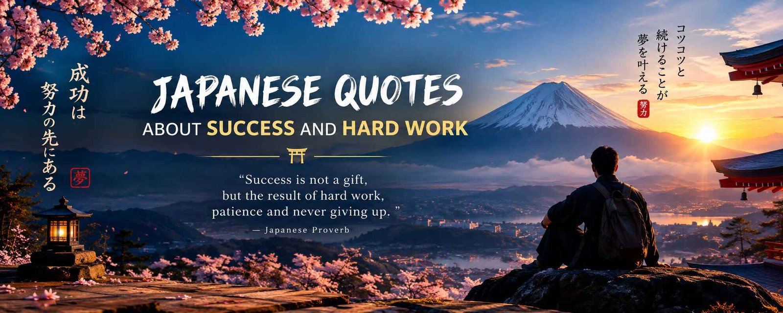 Japanese Quotes About Success and Hard Work