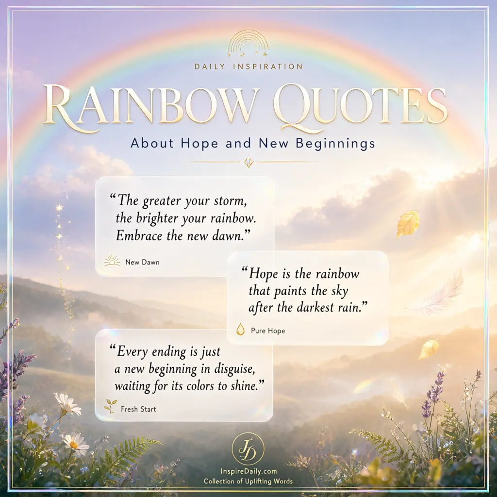 Rainbow Quotes About Hope and New Beginnings
