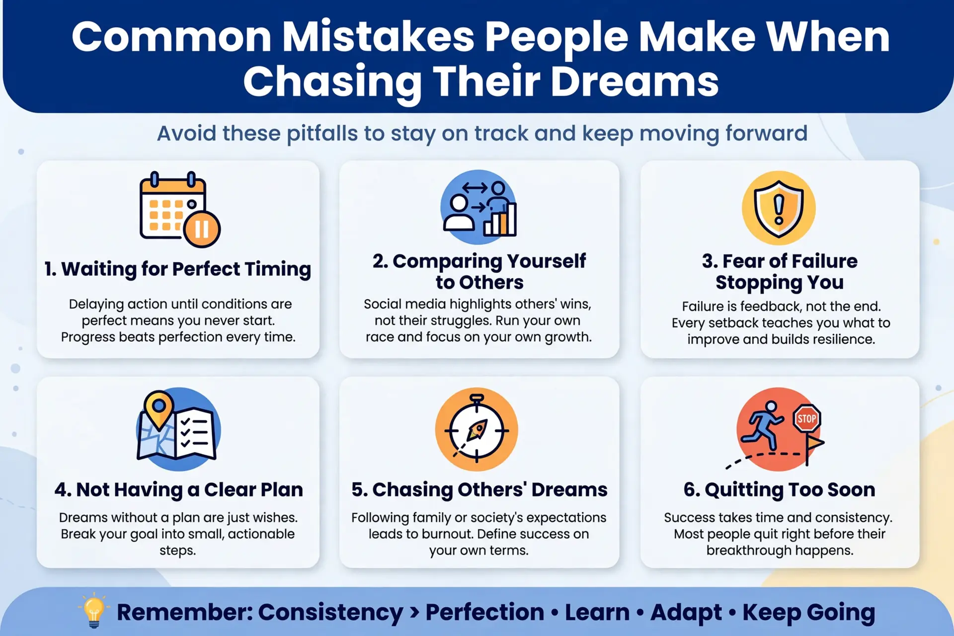 Common Mistakes People Make When Chasing Their Dreams