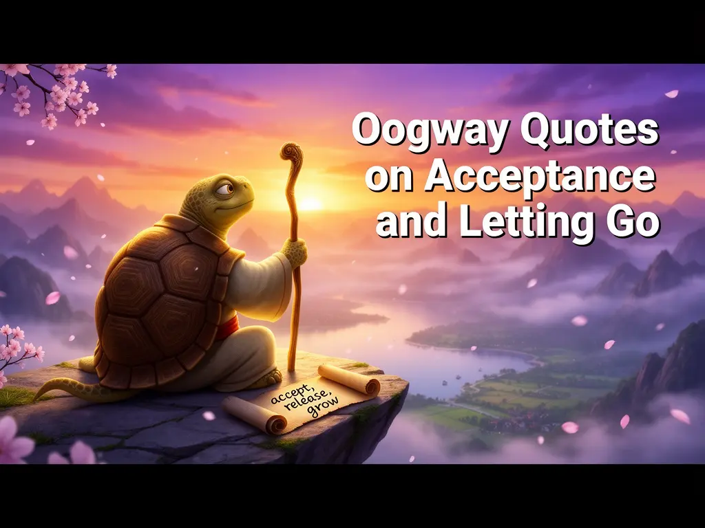 Oogway Quotes on Acceptance and Letting Go