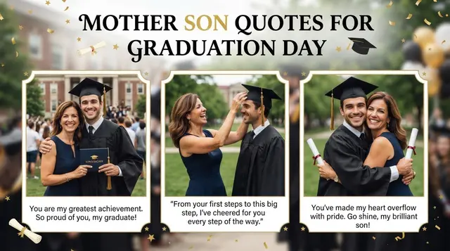Mother Son Quotes For Graduation Day