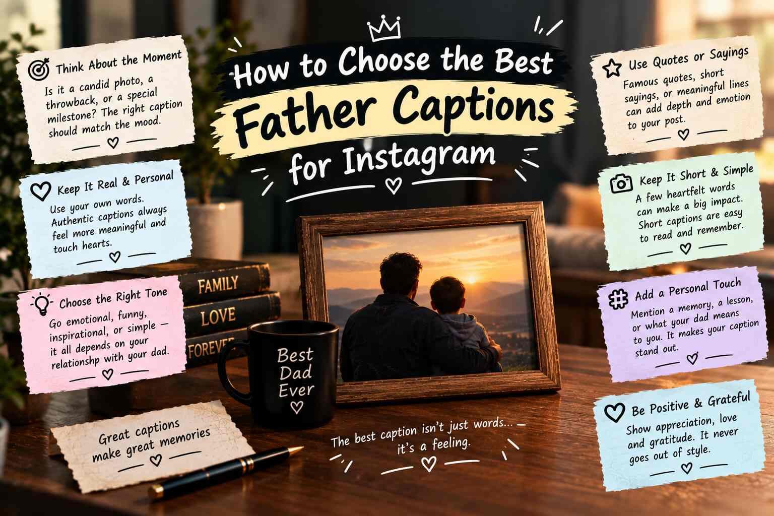 How to Choose the Best Father Captions for Instagram