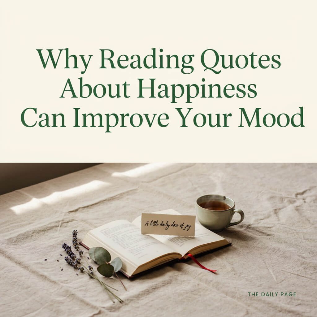 Why Reading Quotes About Happiness Can Improve Your Mood