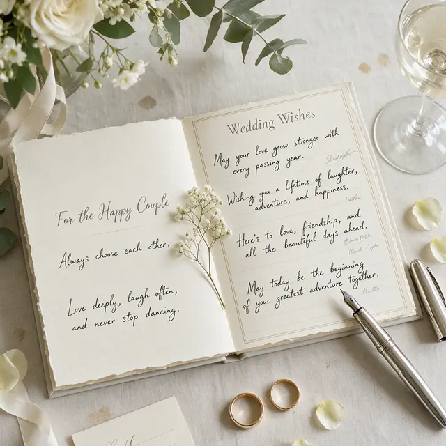 Wedding Quotes for Guest Books and Well Wishes