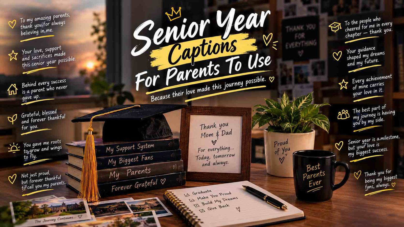 Senior Year Captions For Parents To Use