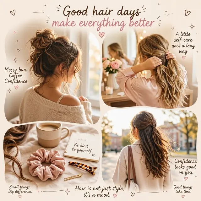 Cute Hair Quotes for Girls and Everyday Moments