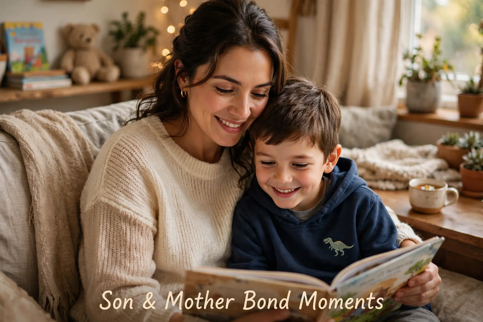 Caption for Son and Mother Bond Moments