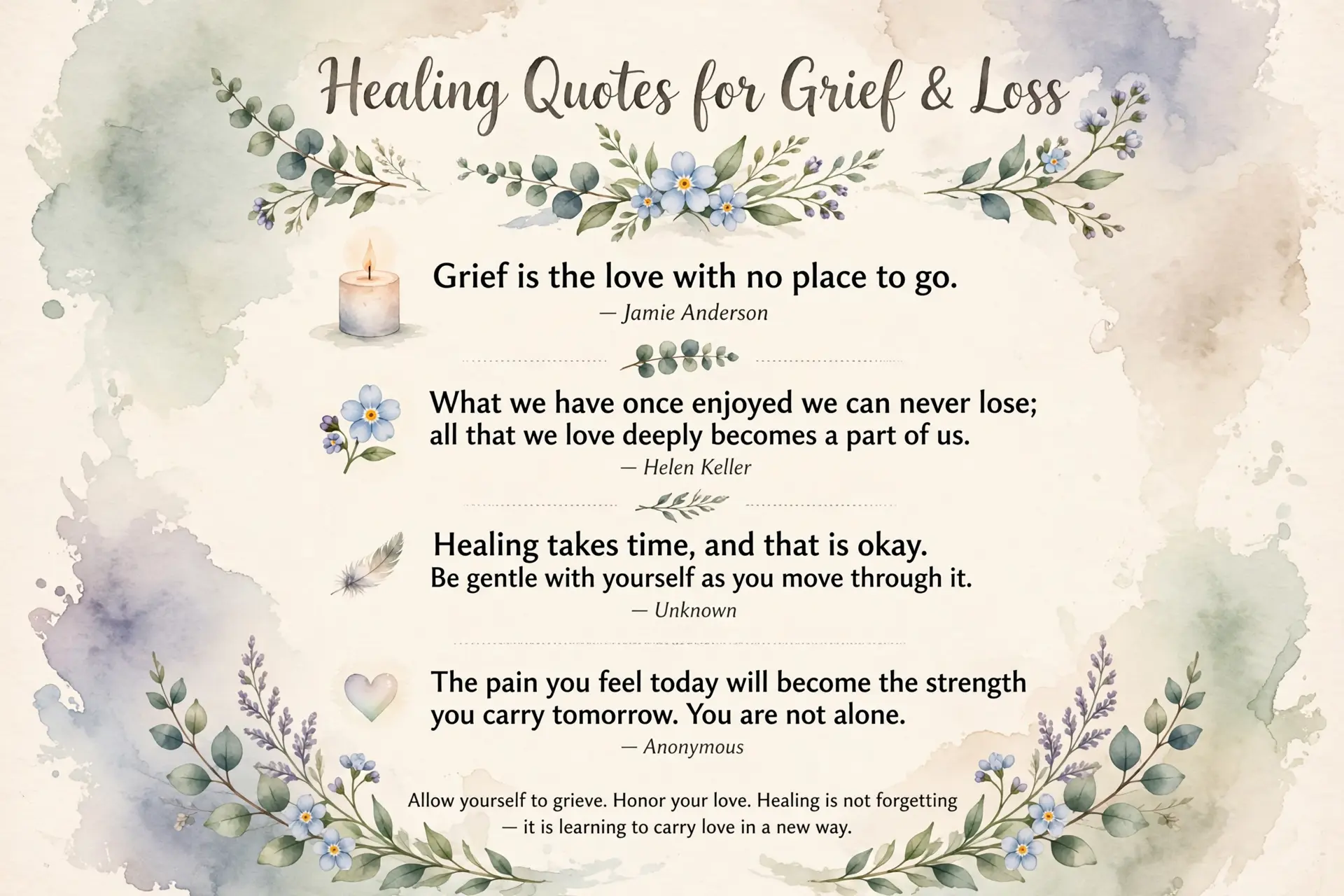 Healing Quotes for Grief and Loss