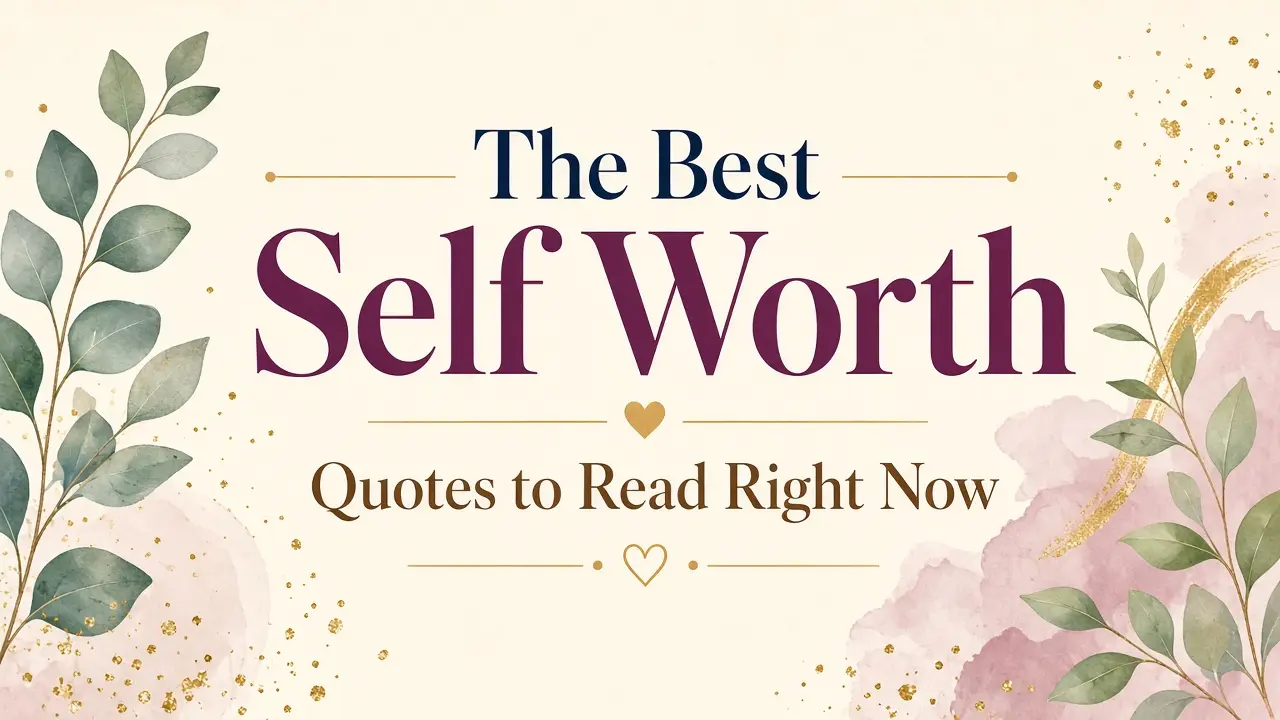 The Best Self Worth Quotes to Read Right Now
