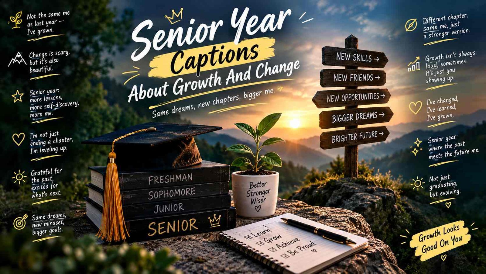 Senior Year Captions About Growth And Change