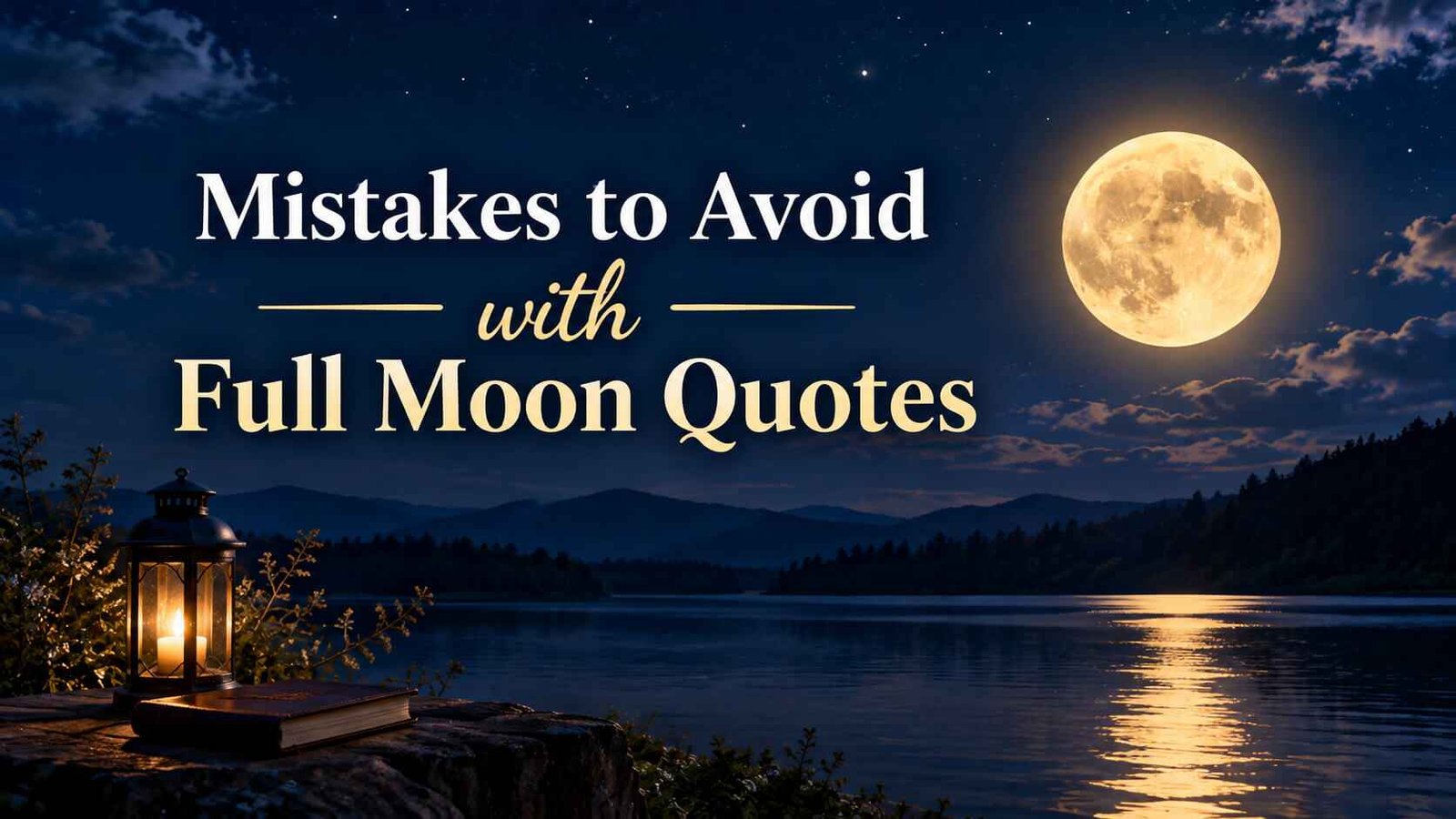 Mistakes to Avoid with Full Moon Quotes