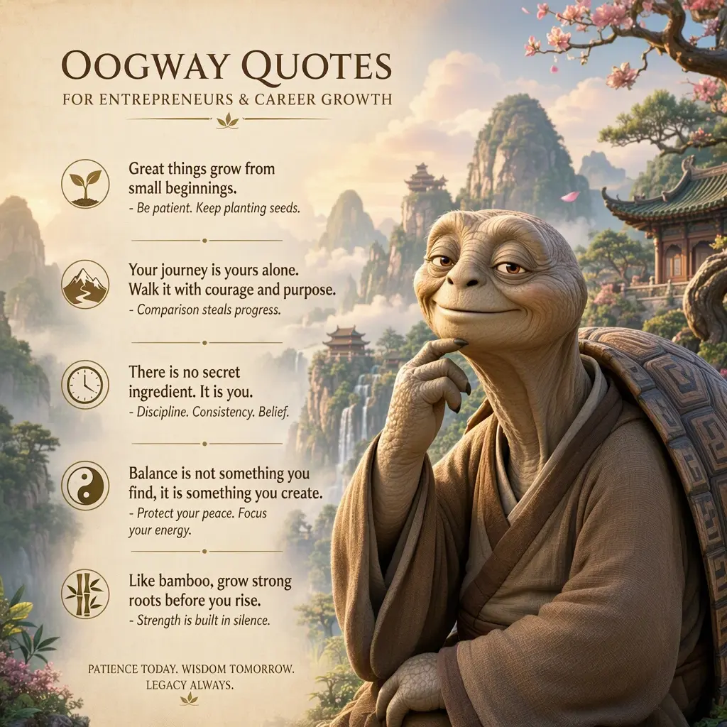 Oogway Quotes for Entrepreneurs and Career Growth