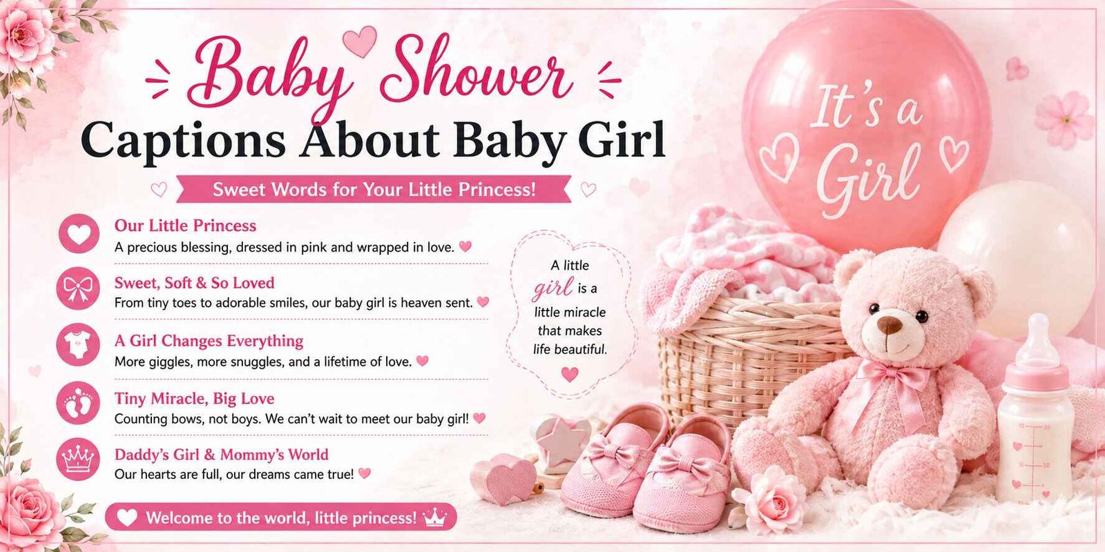 Baby Shower Captions About Baby Girl
