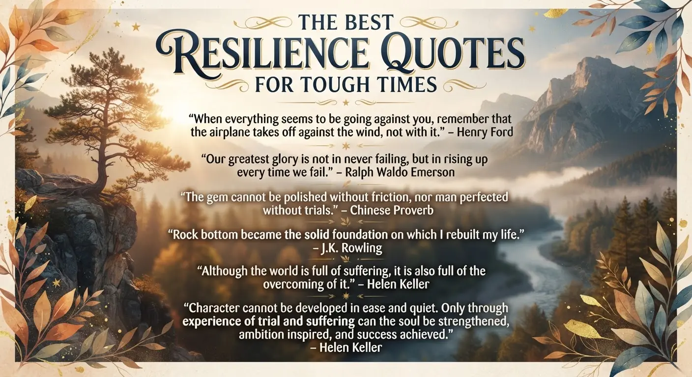 The Best Resilience Quotes for Tough Times