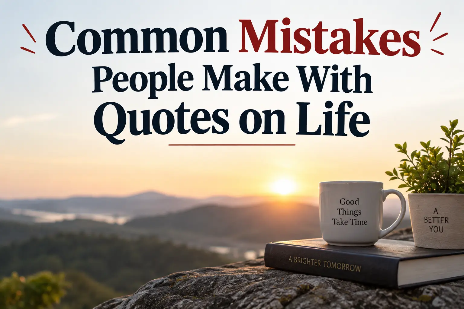 Common Mistakes People Make With Quotes on Life