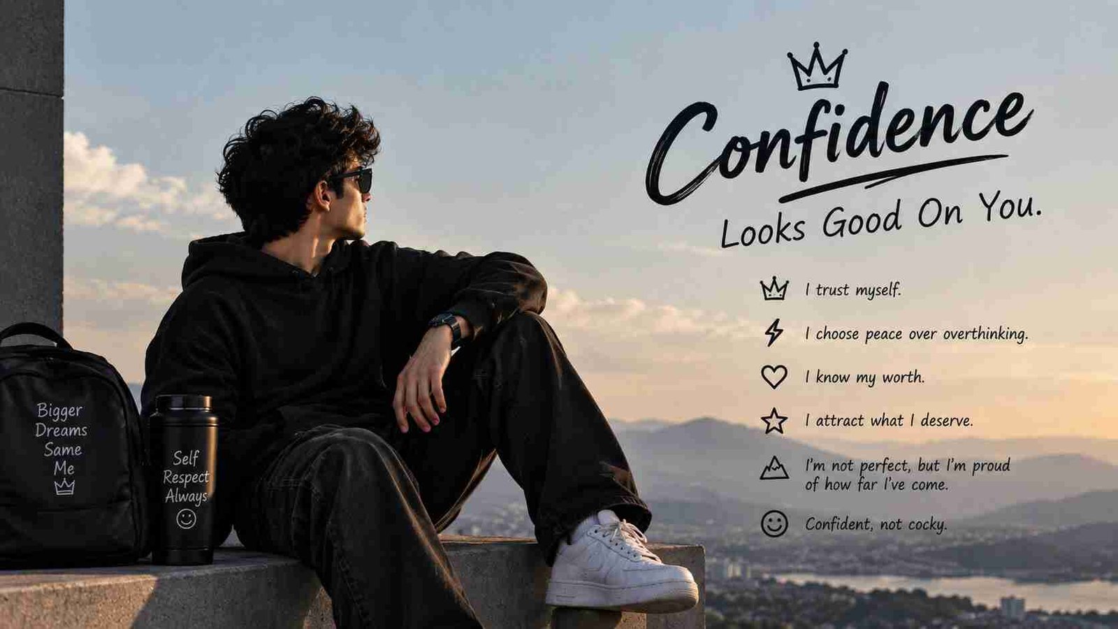 Self Aesthetic Captions About Confidence