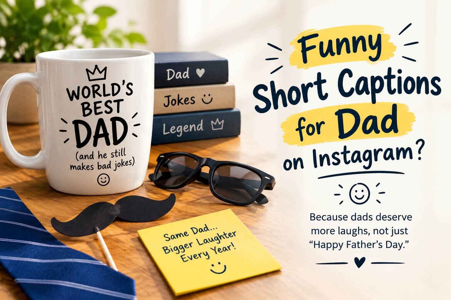 Funny Short Captions for Dad on Instagram