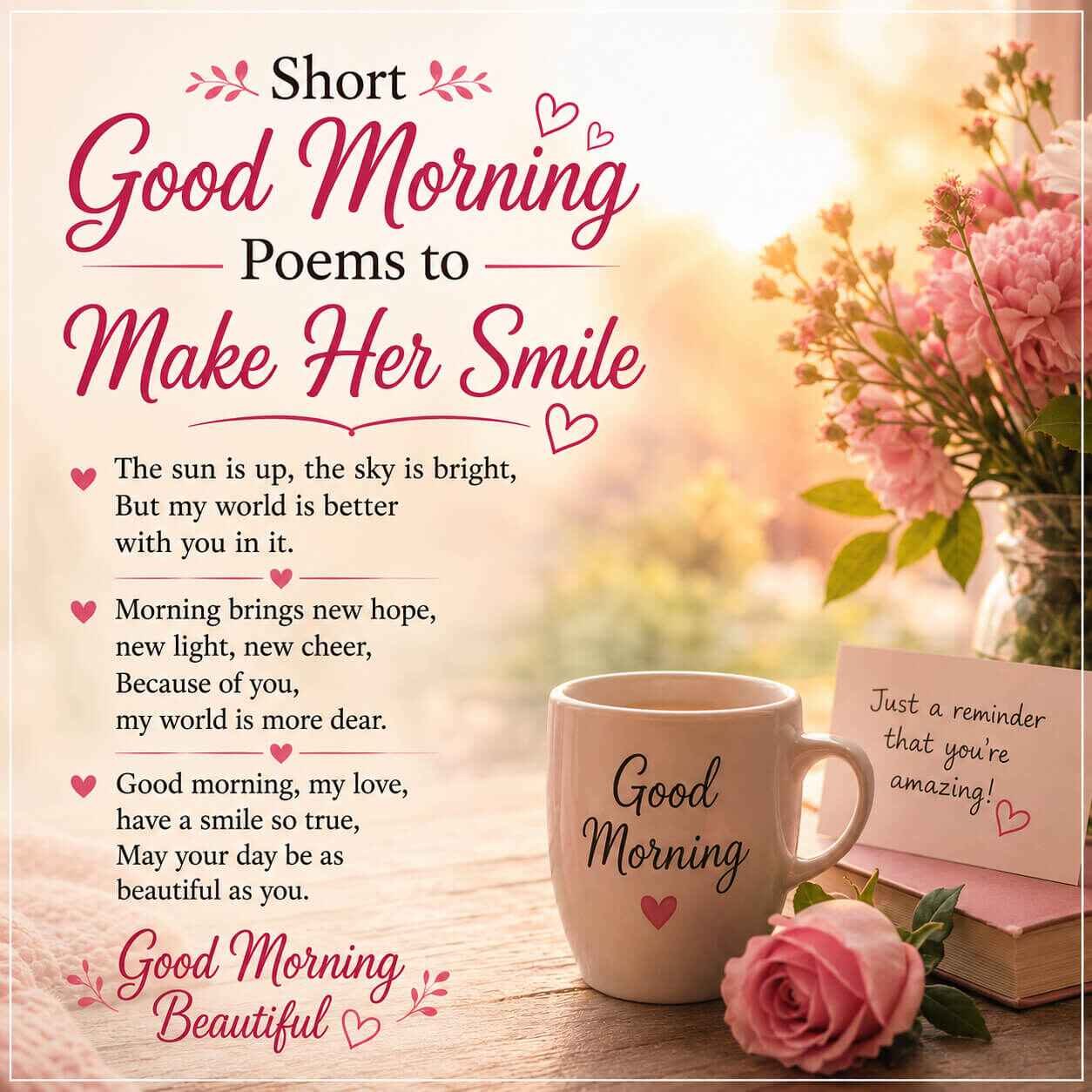 Short Good Morning Poems to Make Her Smile