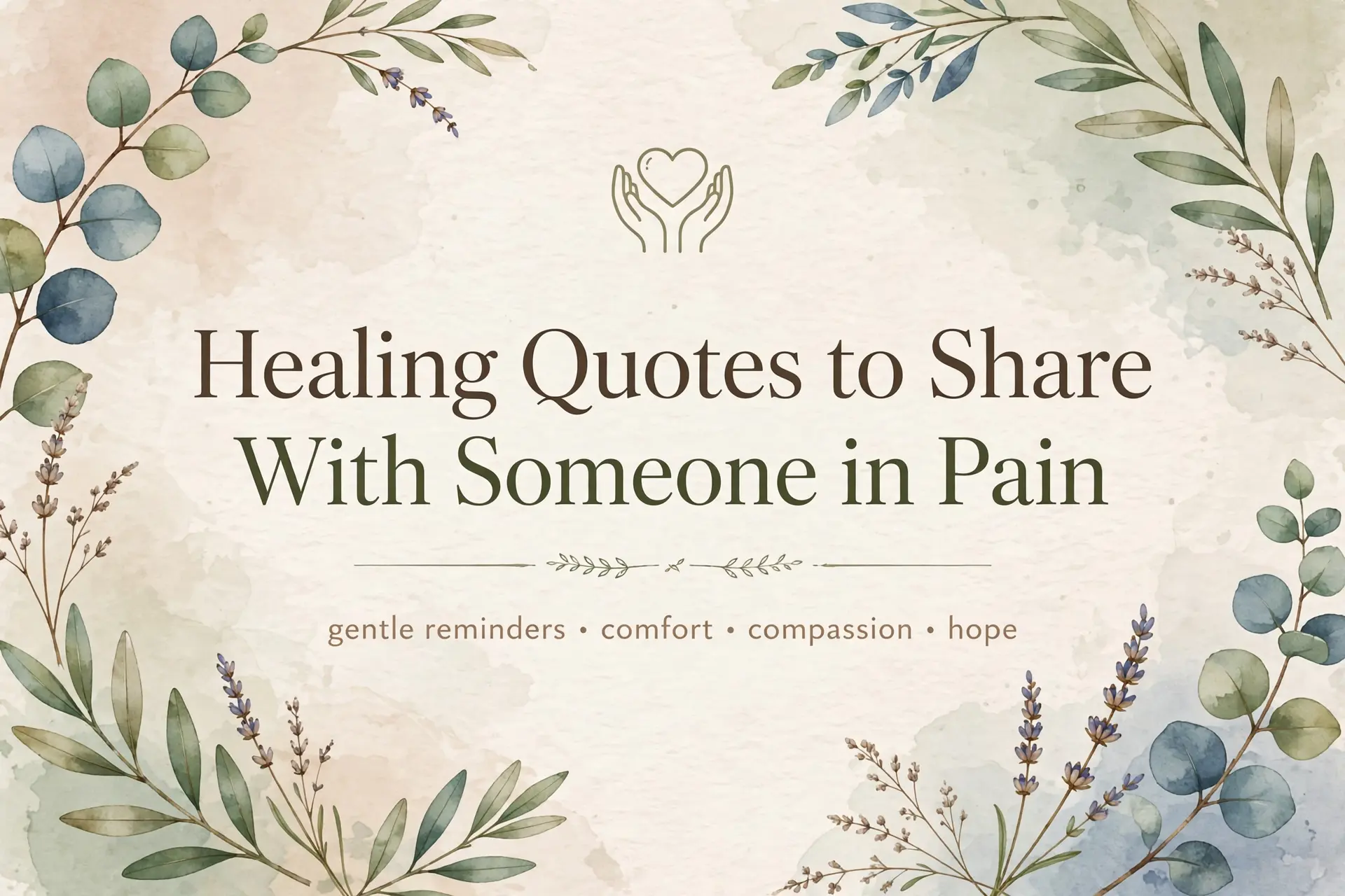 Healing Quotes to Share With Someone in Pain