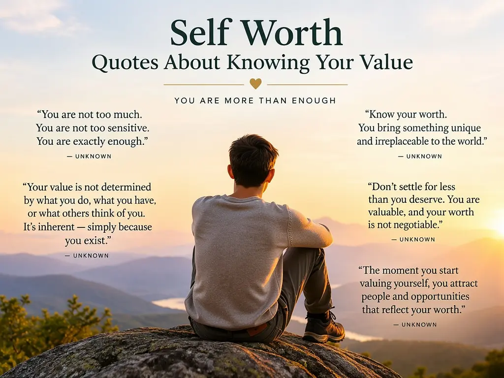 Self Worth Quotes About Knowing Your Value
