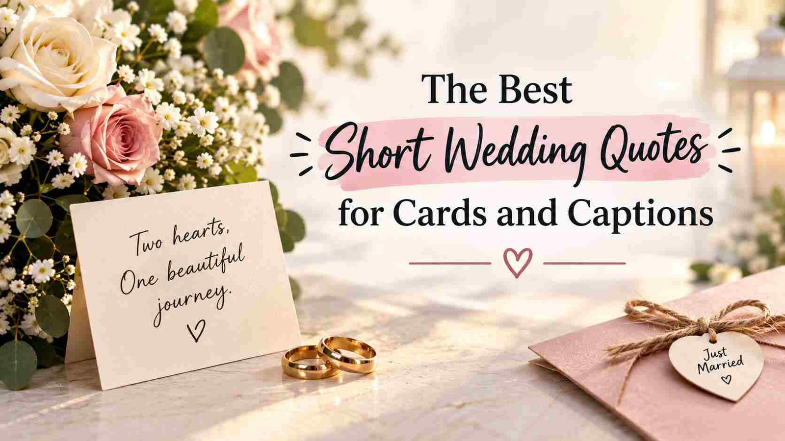 The Best Short Wedding Quotes for Cards and Captions