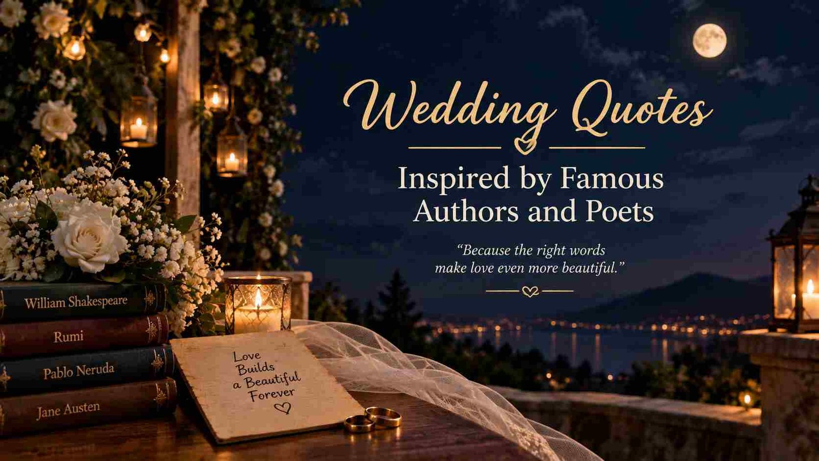 Wedding Quotes Inspired by Famous Authors and Poets