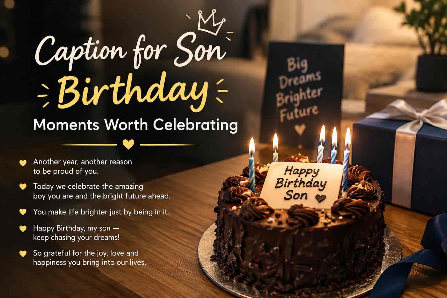 Caption for Son Birthday Moments Worth Celebrating