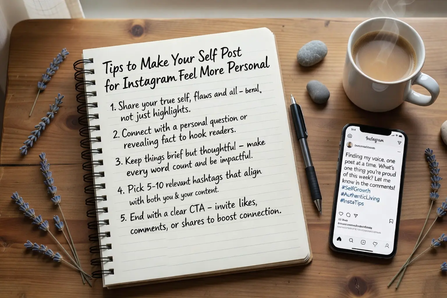 Tips to Make Your Self Post Captions for Instagram Feel More Personal