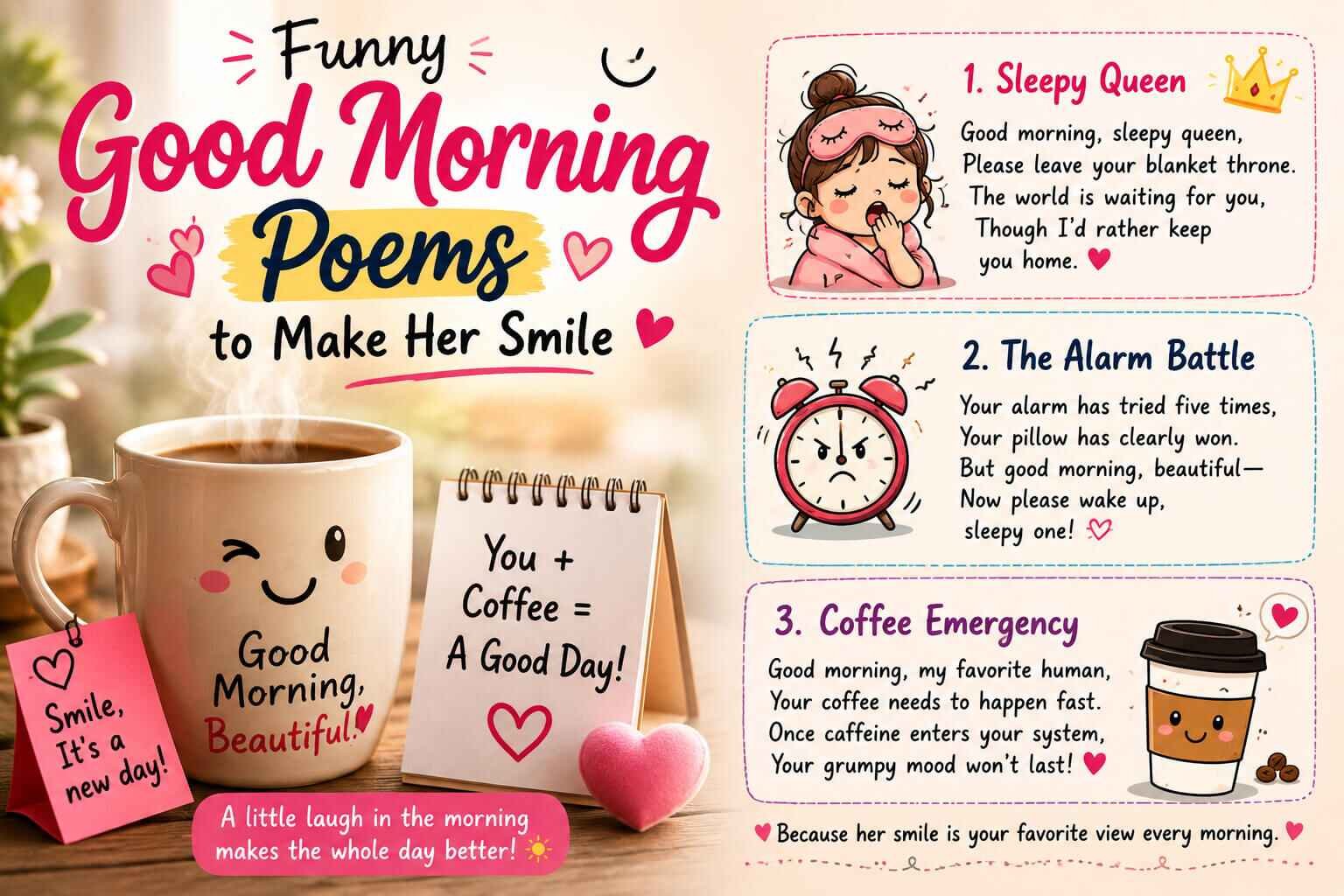Funny Good Morning Poems to Make Her Smile