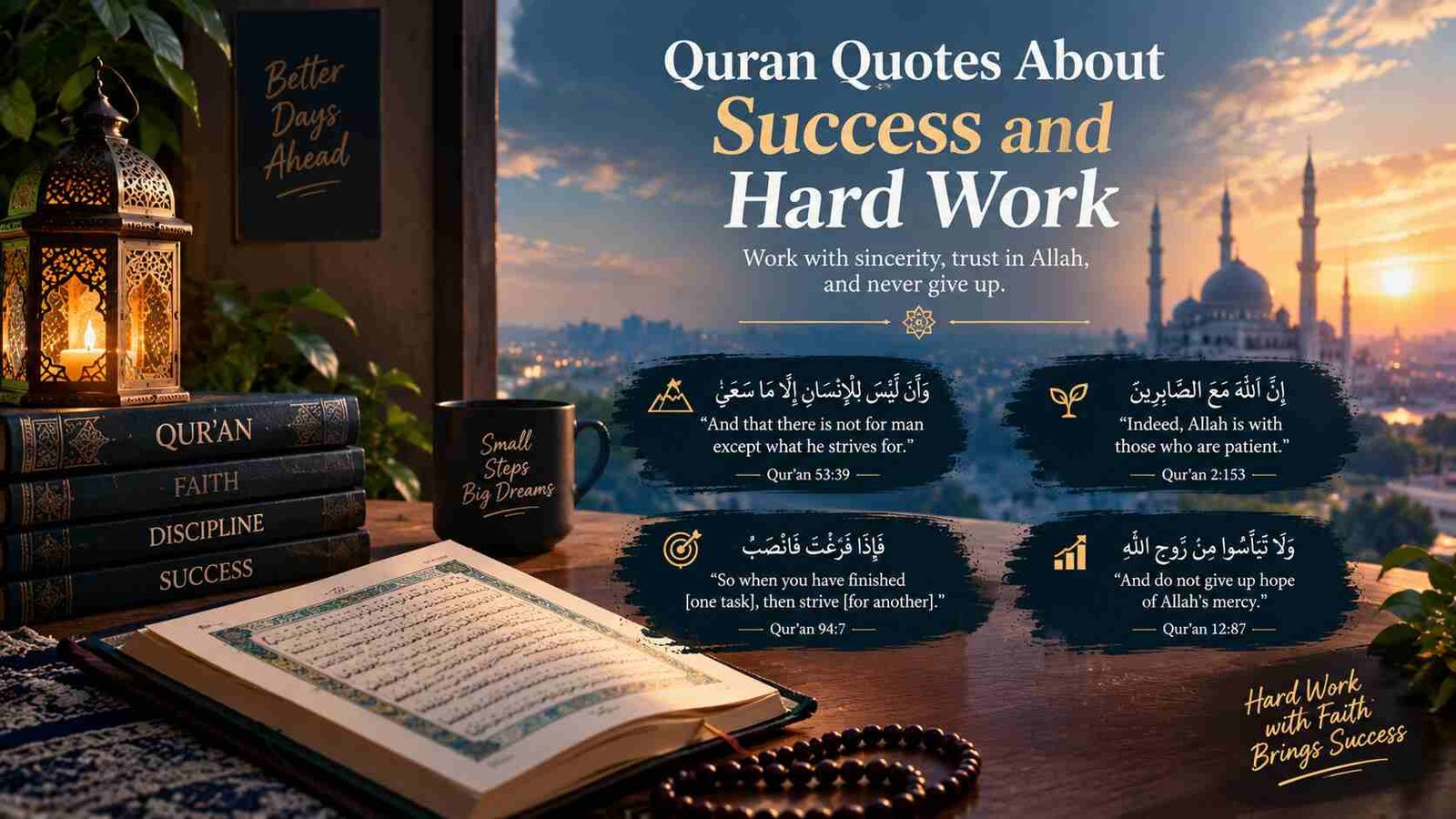 Quran Quotes About Success and Hard Work
