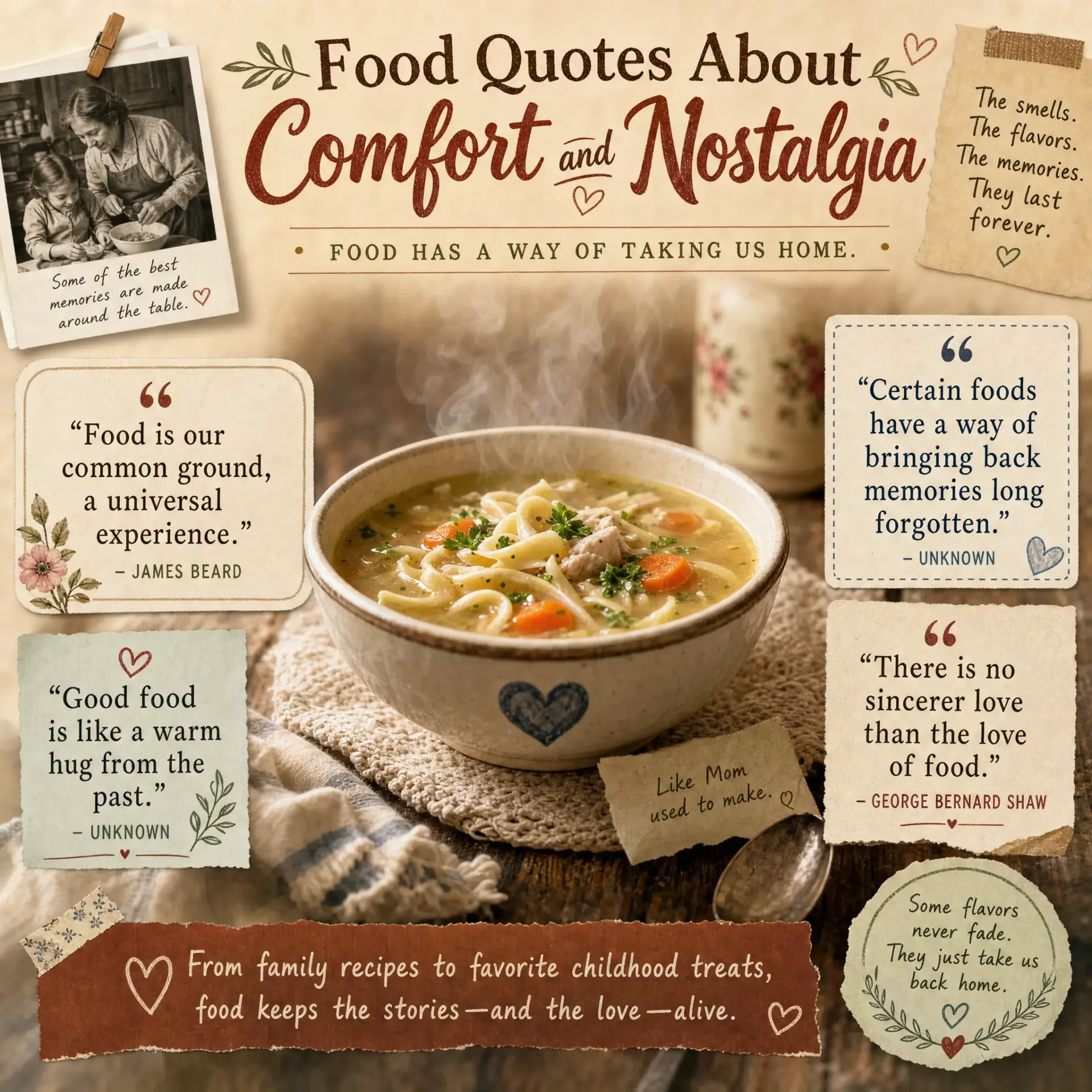 Food Quotes About Comfort and Nostalgia