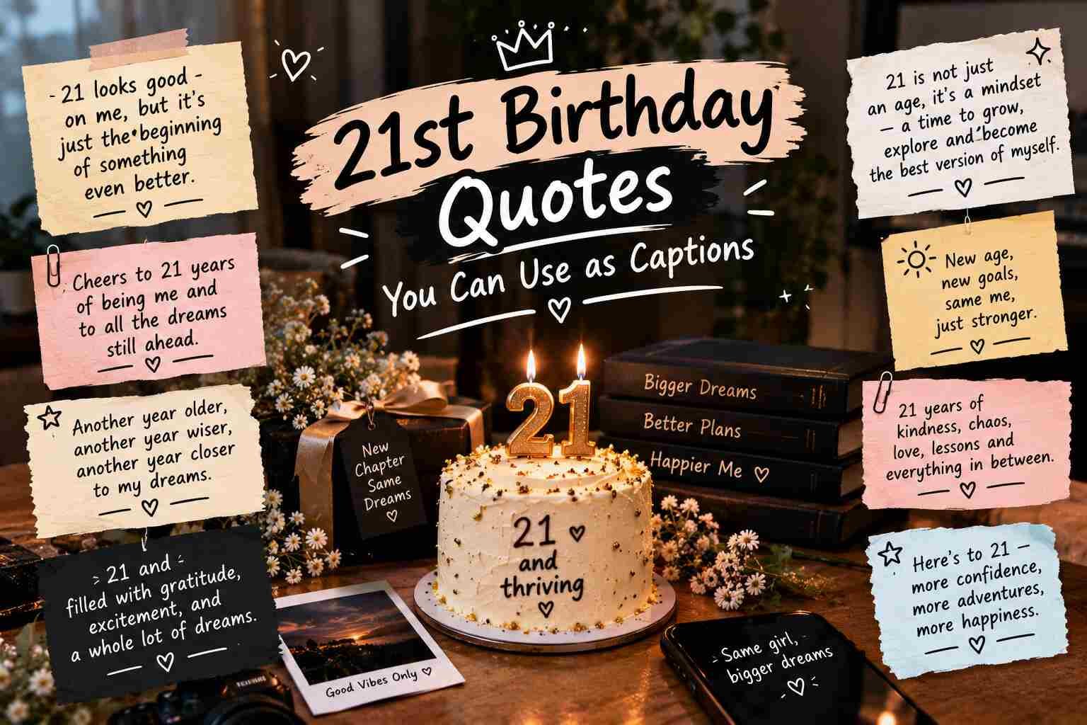 21st Birthday Quotes You Can Use as Captions