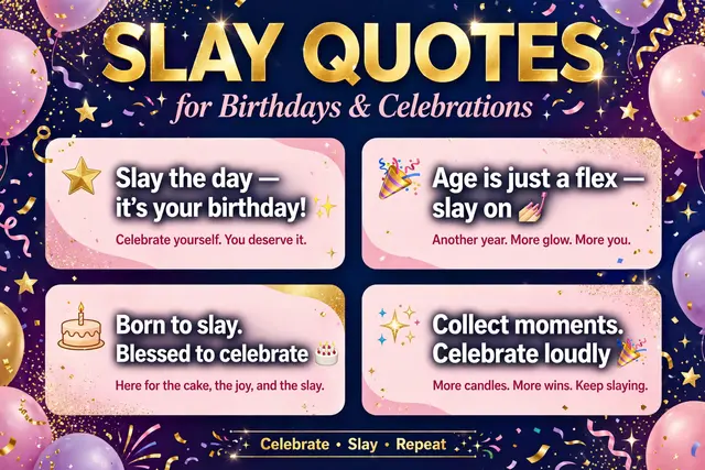 Slay Quotes for Birthdays and Celebrations