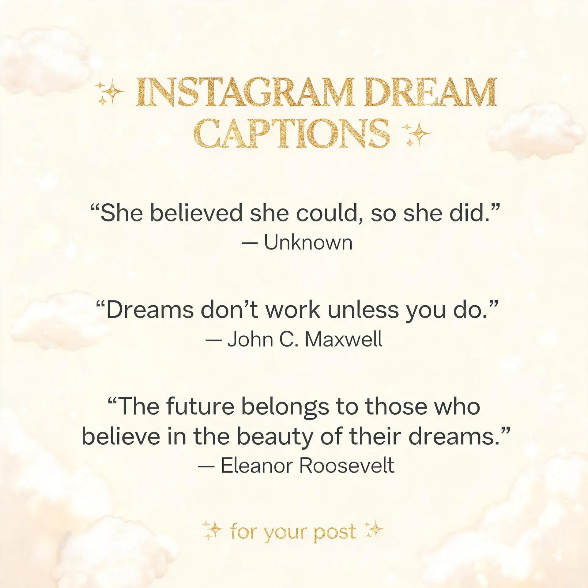 Quotes About Dreams for Instagram Captions