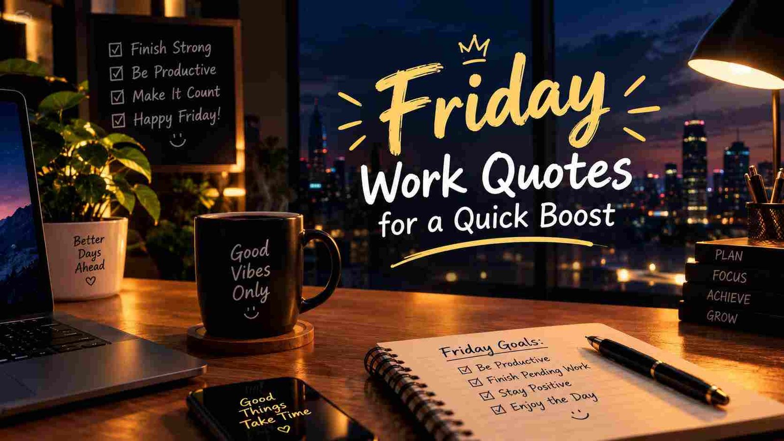 Short and Sweet Friday Work Quotes for a Quick Boost