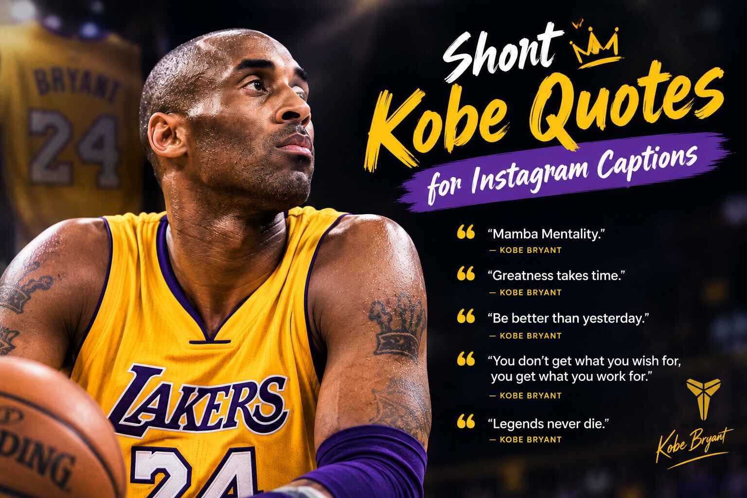 Short Kobe Quotes for Instagram Captions