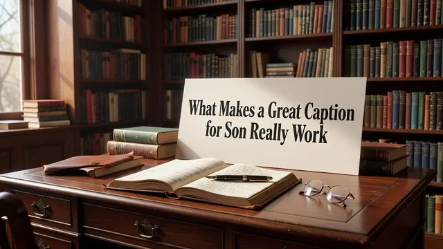 What Makes a Great Caption for Son Really Work