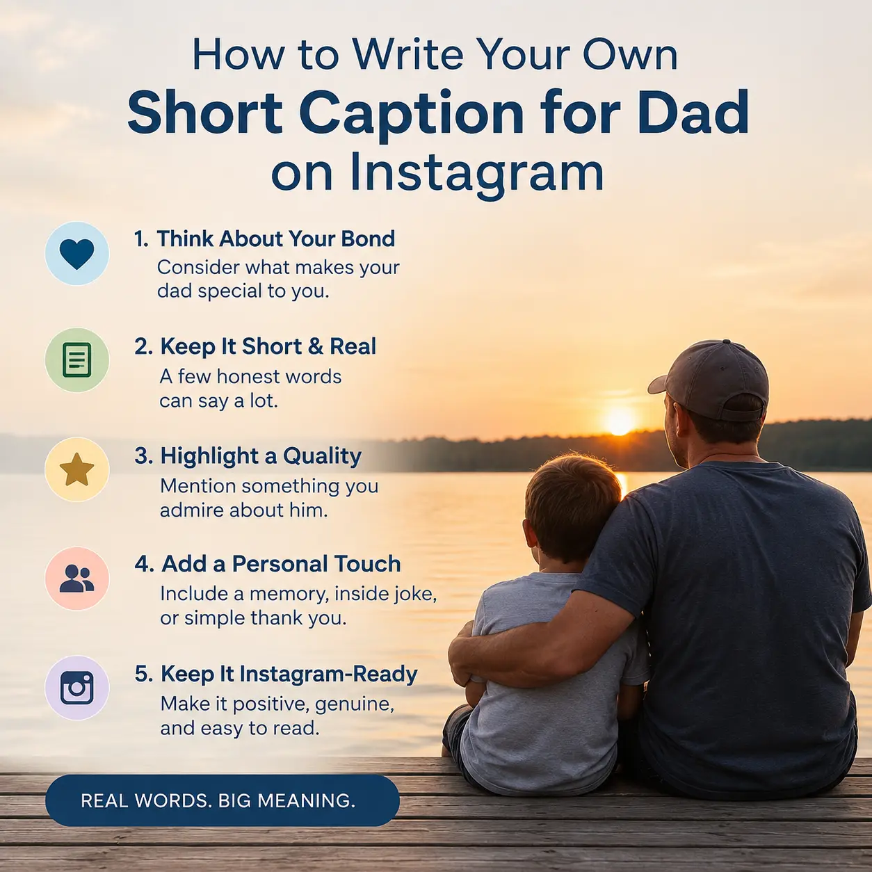 How to Write Your Own Short Caption for Dad on Instagram