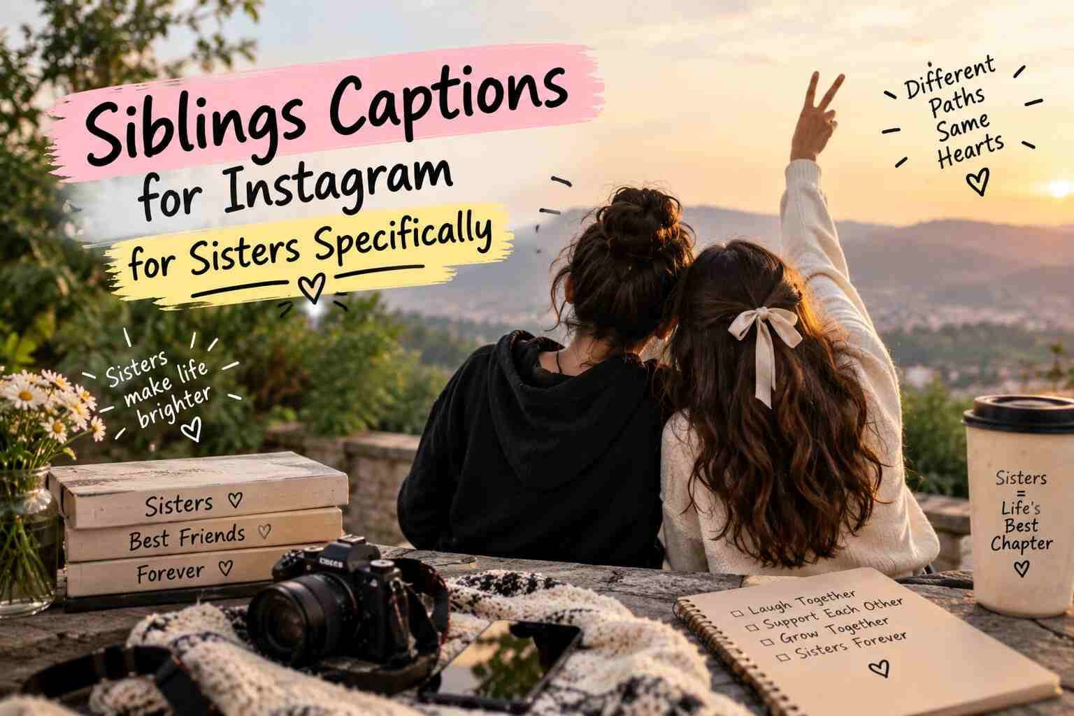 Siblings Captions for Instagram for Sisters Specifically