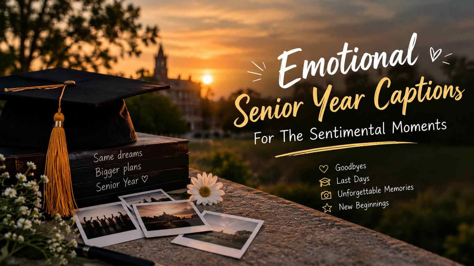 Emotional Senior Year Captions For The Sentimental Moments