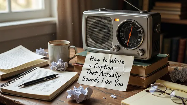 How to Write a Caption That Actually Sounds Like You