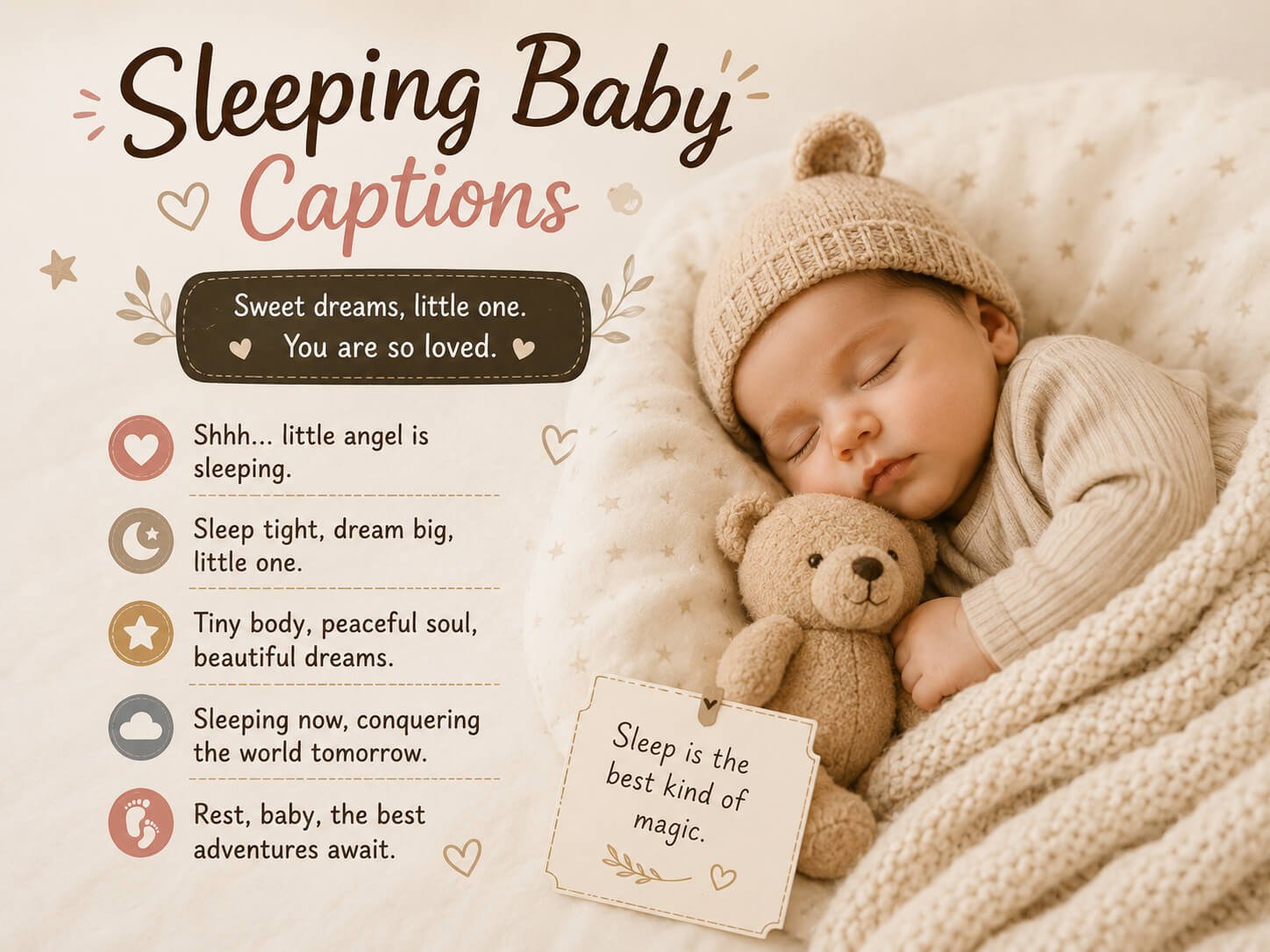 Sleeping Baby Captions
