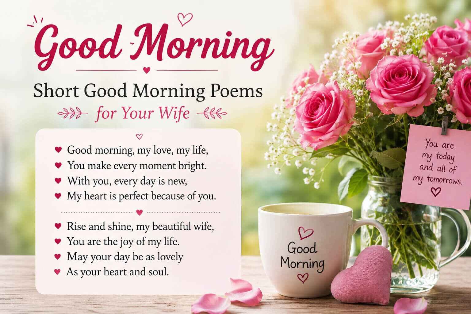 Short Good Morning Poems for Your Wife