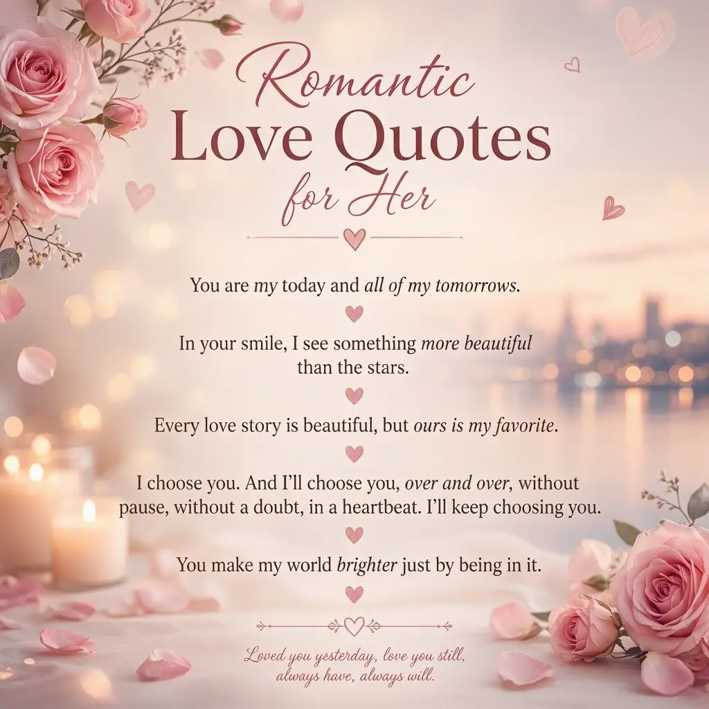 Romantic Love Quotes for Instagram Captions