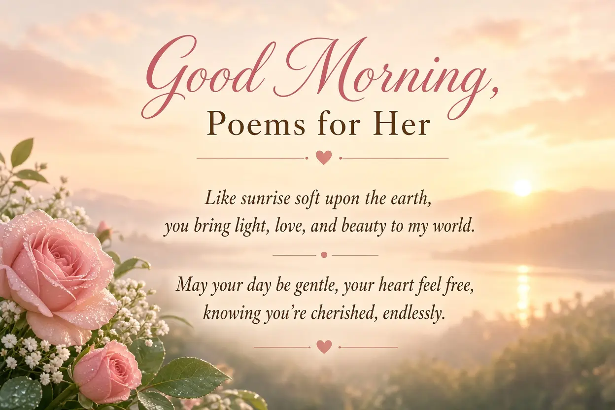 Two-Line Short Good Morning Poems for Her